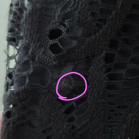 Adrianna Papell Lace Chiffon Scalloped Shift Dress - Picture 16 of 16